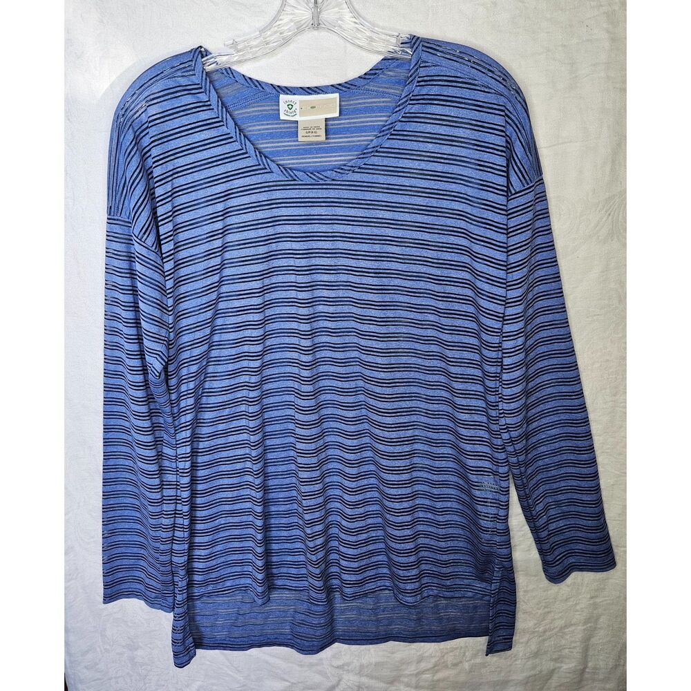 EXOFFICIO Insect Shield Long Sleeve Travel Outdoor Shirt Striped Size Small